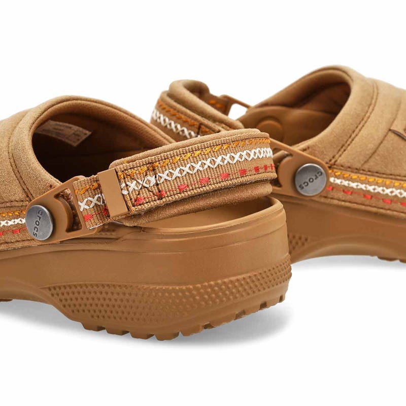 Sabot Classic Crafted en suède végane pour femmes - Sépia