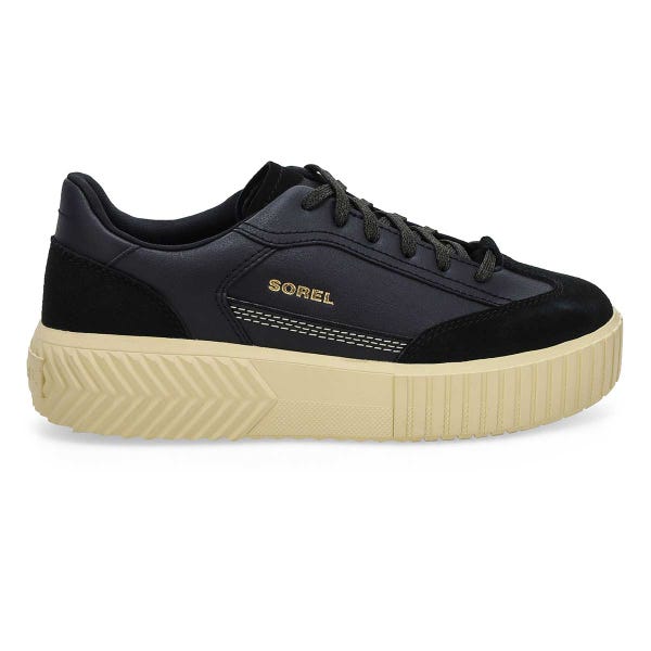Women's Ona Ave T-Toe Lace Up Sneaker - Black/Honey White