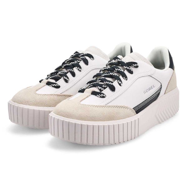 Women's Ona Ave T-Toe Lace Up Sneaker - Sea Salt/Black
