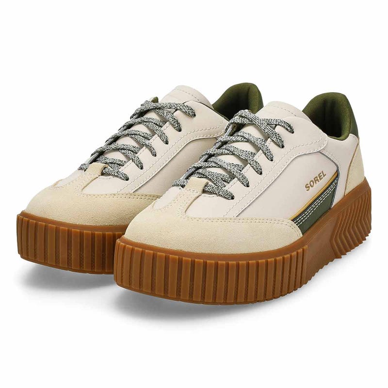 Women's Ona Ave T-Toe Lace Up Sneaker - Chalk/Utility Green