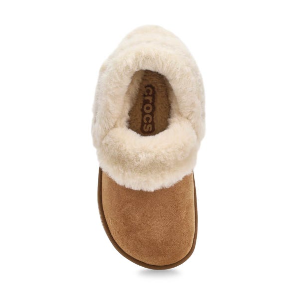 Girls'  Classic Unfurgettable Vegan Suede Clog - Sepia