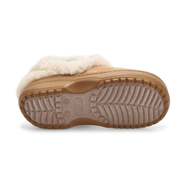 Girls'  Classic Unfurgettable Vegan Suede Clog - Sepia