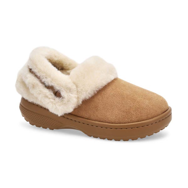 Girls'  Classic Unfurgettable Vegan Suede Clog - Sepia