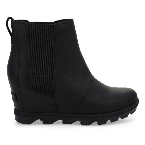 Women's  Joan Rhapsody Wedge Chelsea Boot - Black/Black