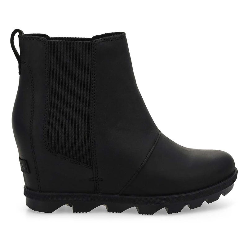 Women's  Joan Rhapsody Wedge Chelsea Boot - Black/Black