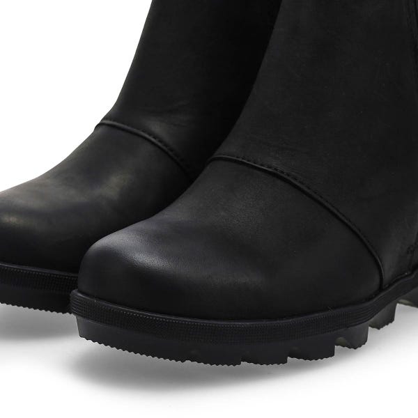 Women's  Joan Rhapsody Wedge Chelsea Boot - Black/Black