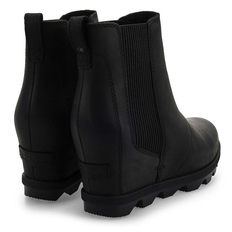 Women's  Joan Rhapsody Wedge Chelsea Boot - Black/Black