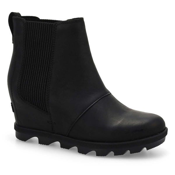 Women's  Joan Rhapsody Wedge Chelsea Boot - Black/Black