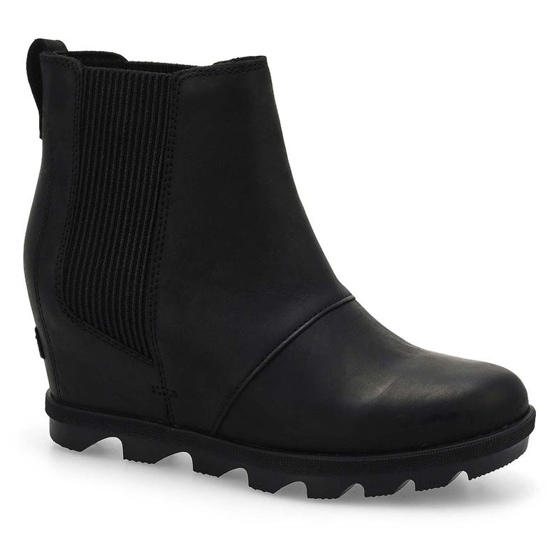 Women's  Joan Rhapsody Wedge Chelsea Boot - Black/Black