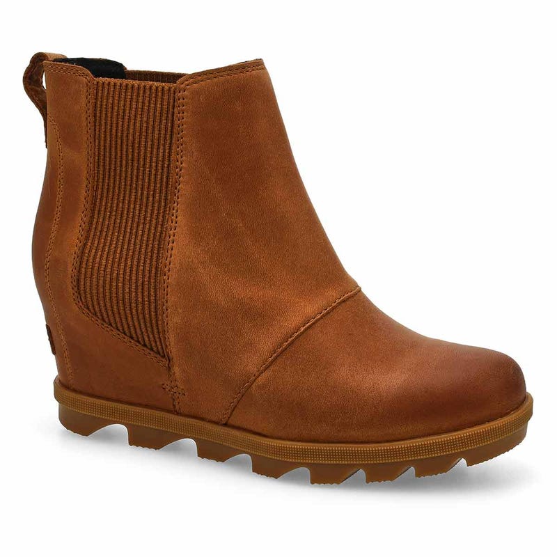 Women's  Joan Rhapsody Wedge Chelsea Boot - Velvet Tan/Gum