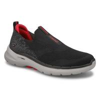 Espadrille à enfiler GO WALK 6, noir/rouge, hommes
