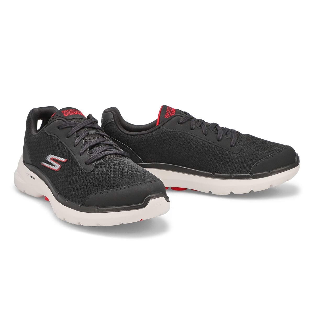 Skechers Men's GoWalk 6 Roca Sneaker - Black | SoftMoc.com