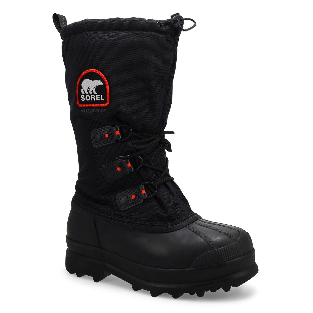 Men's Glacier Waterproof Winter Boot - Black/Red Q