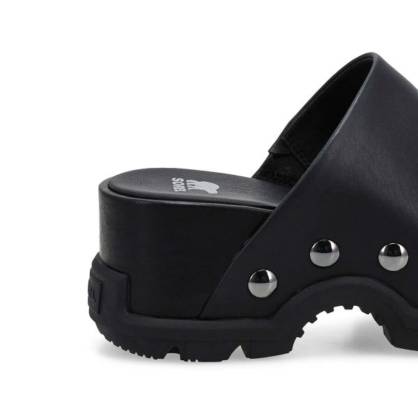 Sandale plateforme à enfiler ROAM'N, noir/noir, femmes