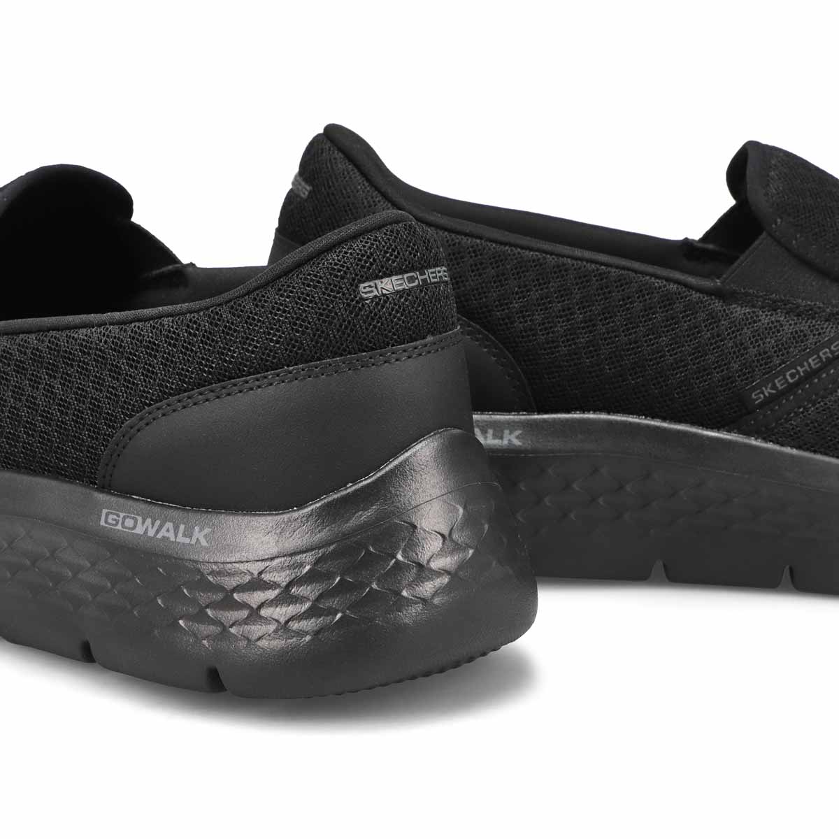 Men's Go Walk Flex Request Sneaker - Black/Black