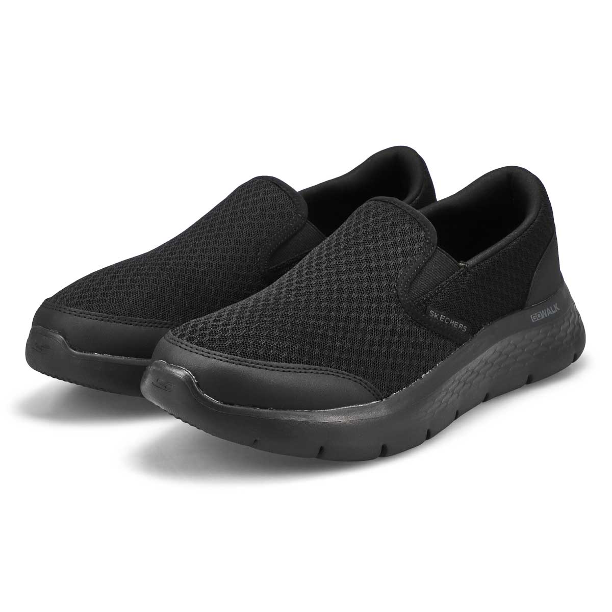 Men's Go Walk Flex Request Sneaker - Black/Black