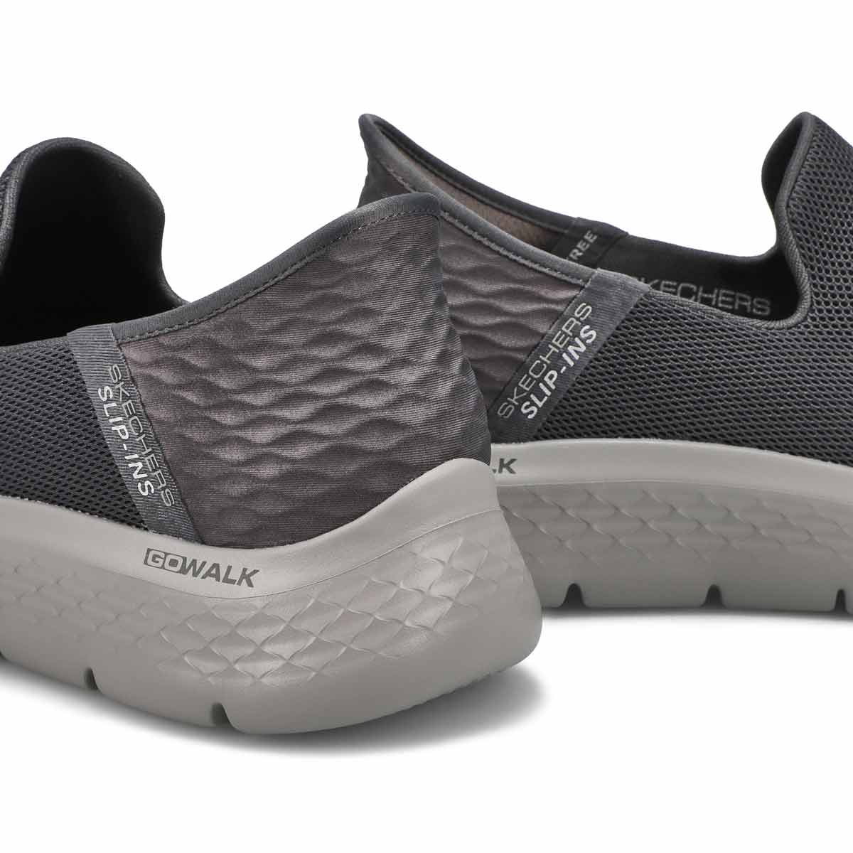 Espad. à enfiler GO WALK FLEX, gris foncé, hommes