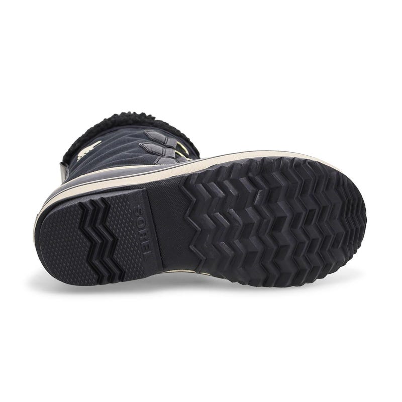 Kids' Sorel Yoot Pac Nylon Waterproof Winter Boot - Black/Black