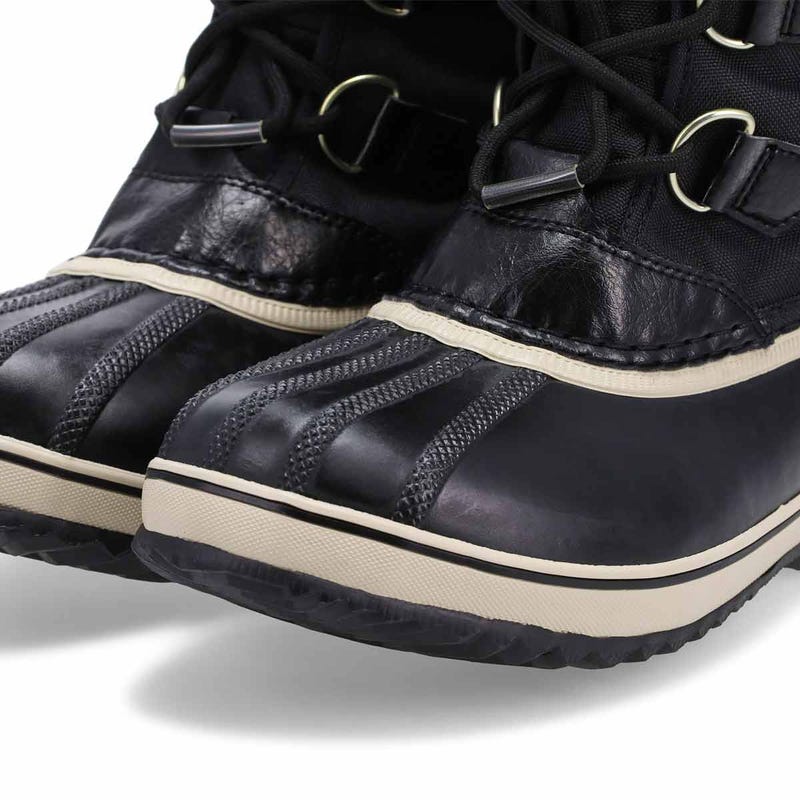 Kids' Sorel Yoot Pac Nylon Waterproof Winter Boot - Black/Black