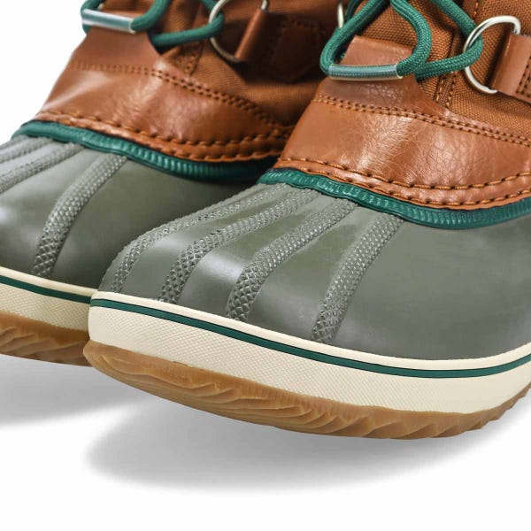 Kids'  Yoot Pac Nylon Waterproof Winter Boot - Velvet Tan/ Green