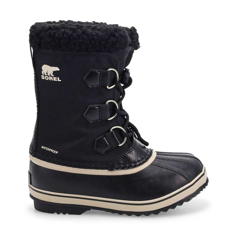 Kids' Yoot Pac Nylon Waterproof Winter Boot - Black/Black