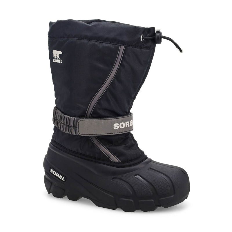 Kids'  Flurry Pull On Winter Boot - Black/Sea Salt