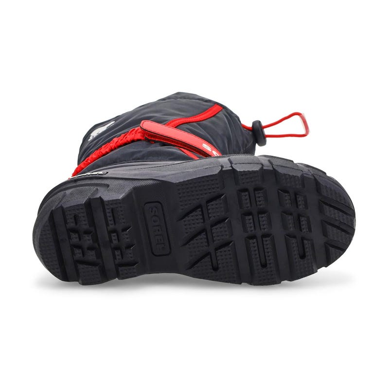 Kids'  Flurry Pull On Winter Boot - Black/Bright Red