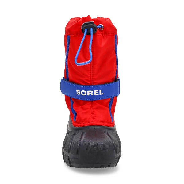 Kids'  Flurry Pull-On Winter Boot - Bright Red/Azul