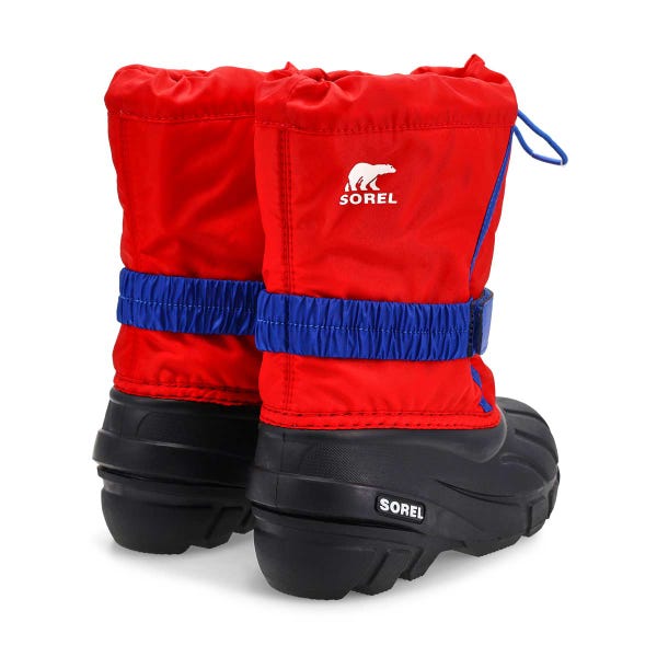Kids'  Flurry Pull-On Winter Boot - Bright Red/Azul
