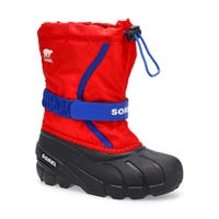 Kids'  Flurry Pull-On Winter Boot - Bright Red/Azul
