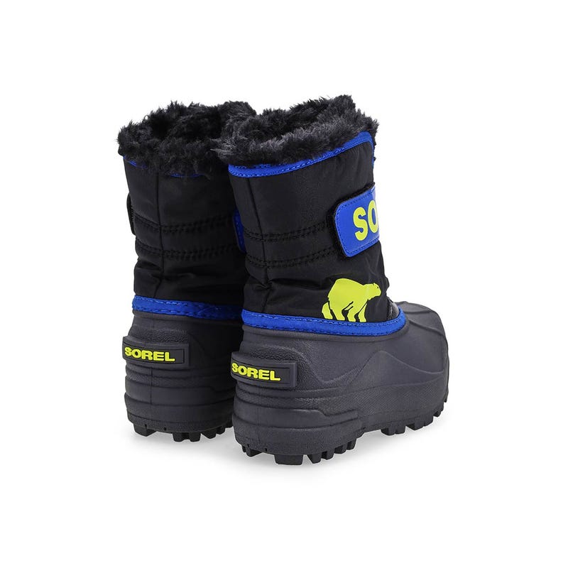 Infants Snow Commander Boot - Black/Super Blue
