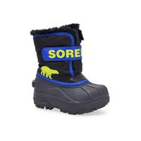 Infants Snow Commander Boot - Black/Super Blue