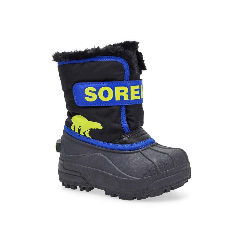 Infants Snow Commander Boot - Black/Super Blue