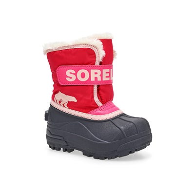 Botte Snow Commander pour bébés - Rose ultra/Sel rose