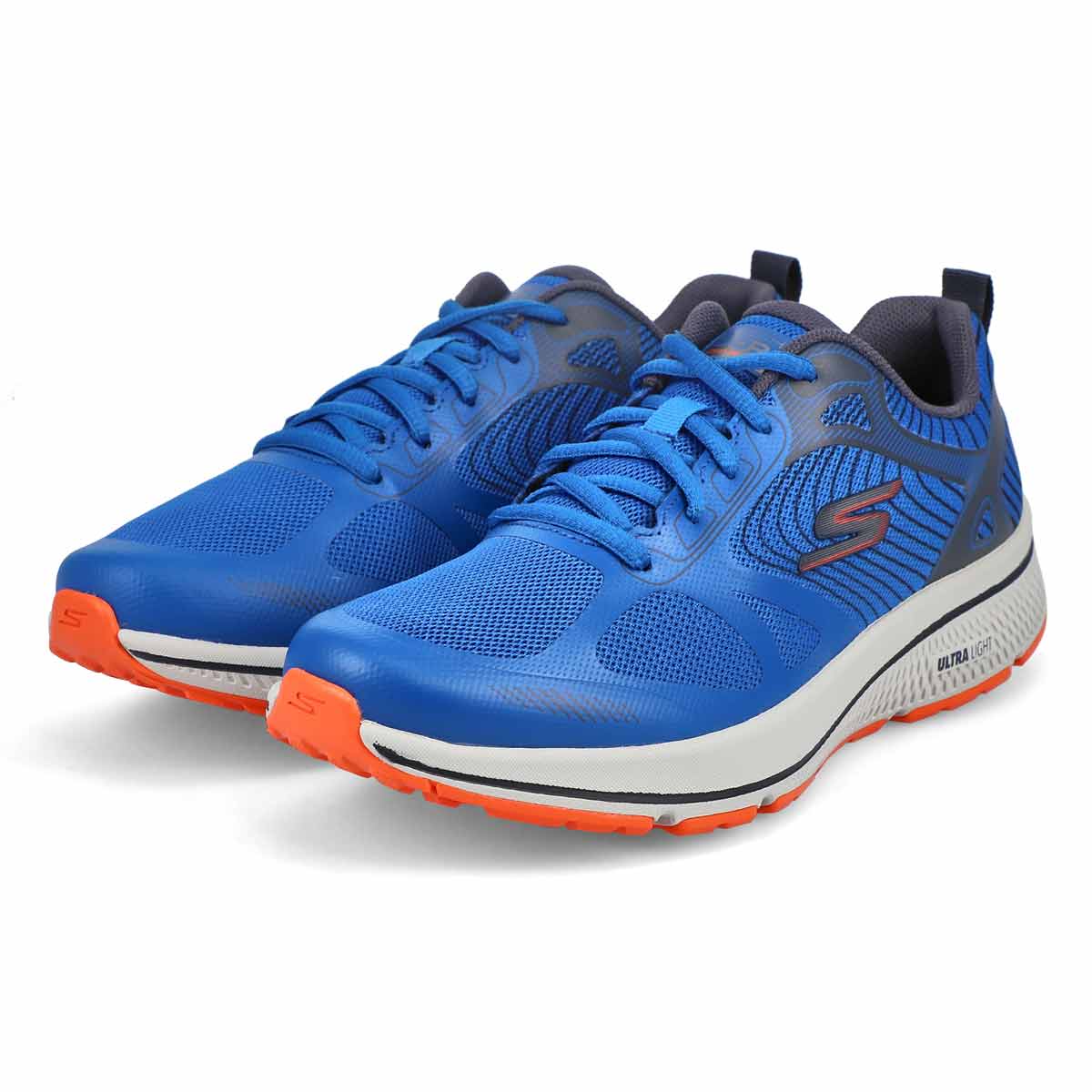 Chaussure de course GO Run, bleu/orange, homme
