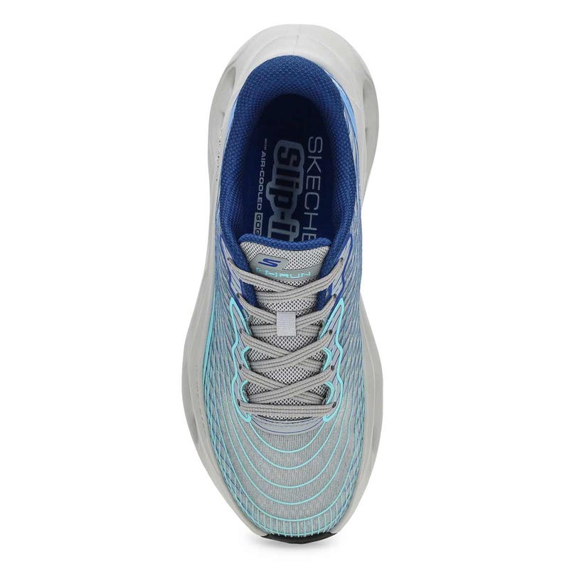 Baskets à enfiler MAX CUSHIONING GLIDE STEP SLIP-INS, gris/bleu, hommes