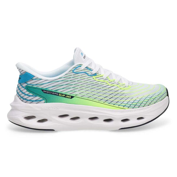 Baskets à enfiler MAX CUSHIONING GLIDE STEP SLIP-INS, blanc/vert, hommes