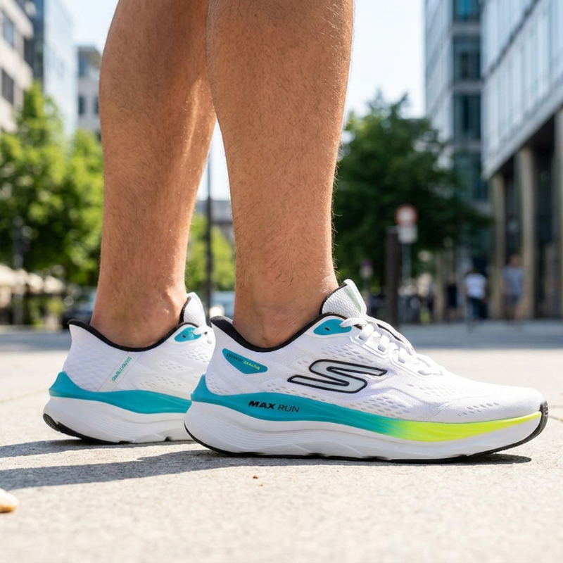 Men's Max Run Slip-Ins Performance Sneaker - White/Multi