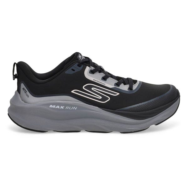 Men's Max Run Vorteza Waterproof Performance Sneaker - Black