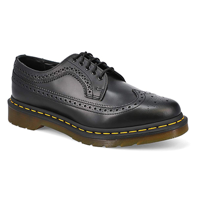 Mns 3989 Yellow Stitch Casual Oxford - Black