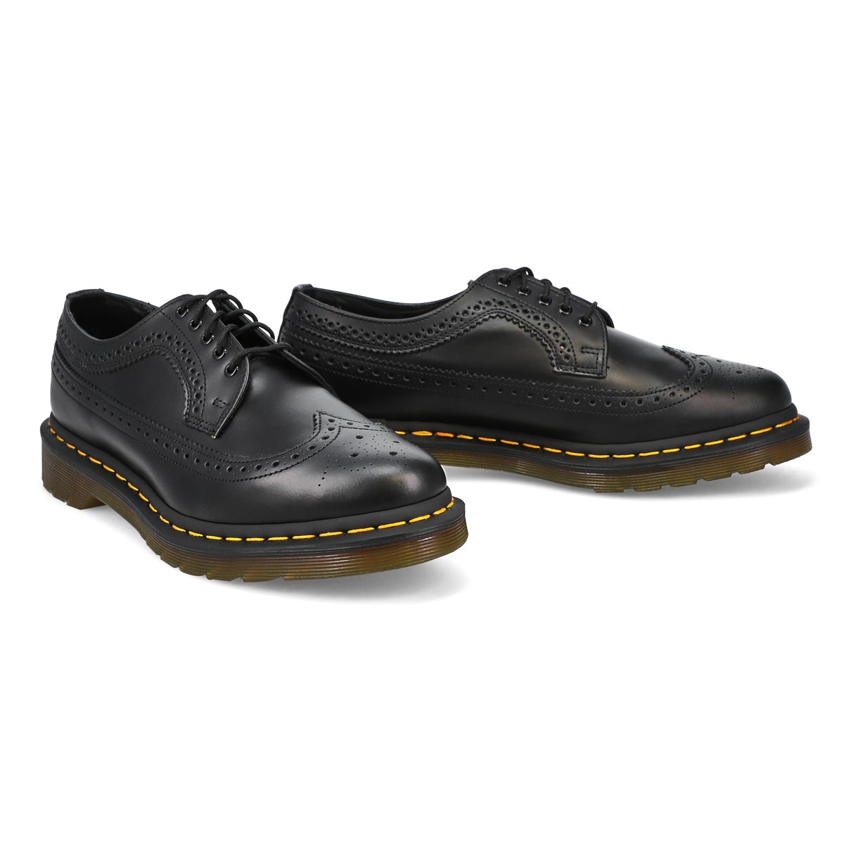 Men's 3989 Yellow Stitch Casual Oxford - Black