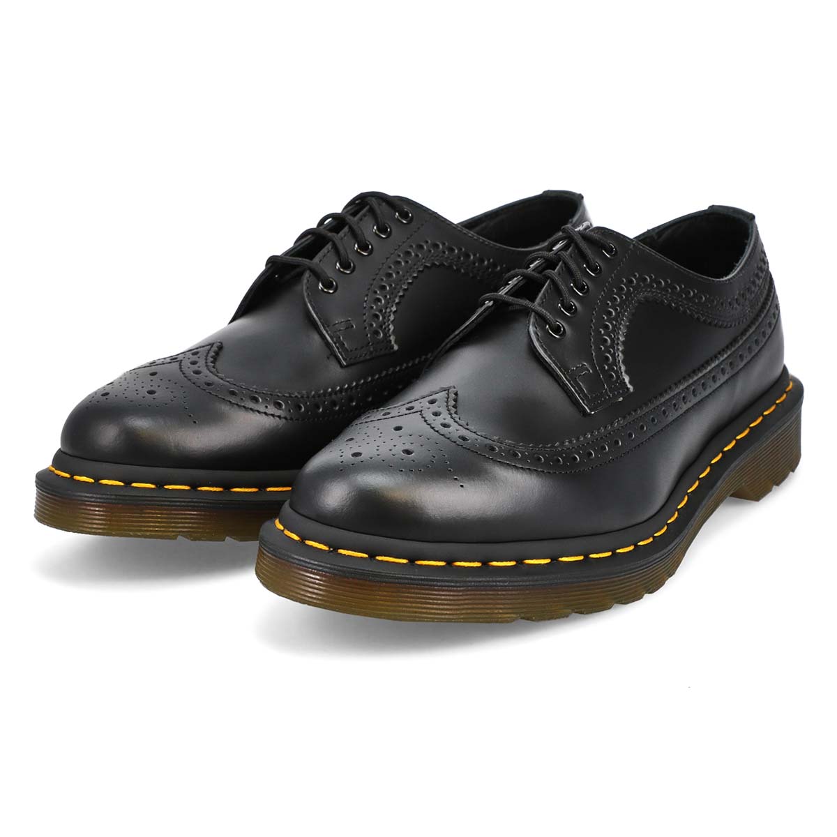 Derbys 3989 YELLOW STITCH, noir, hommes