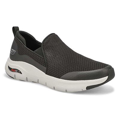 Mns Arch Fit Banlin Slip On Sneaker - Black/White