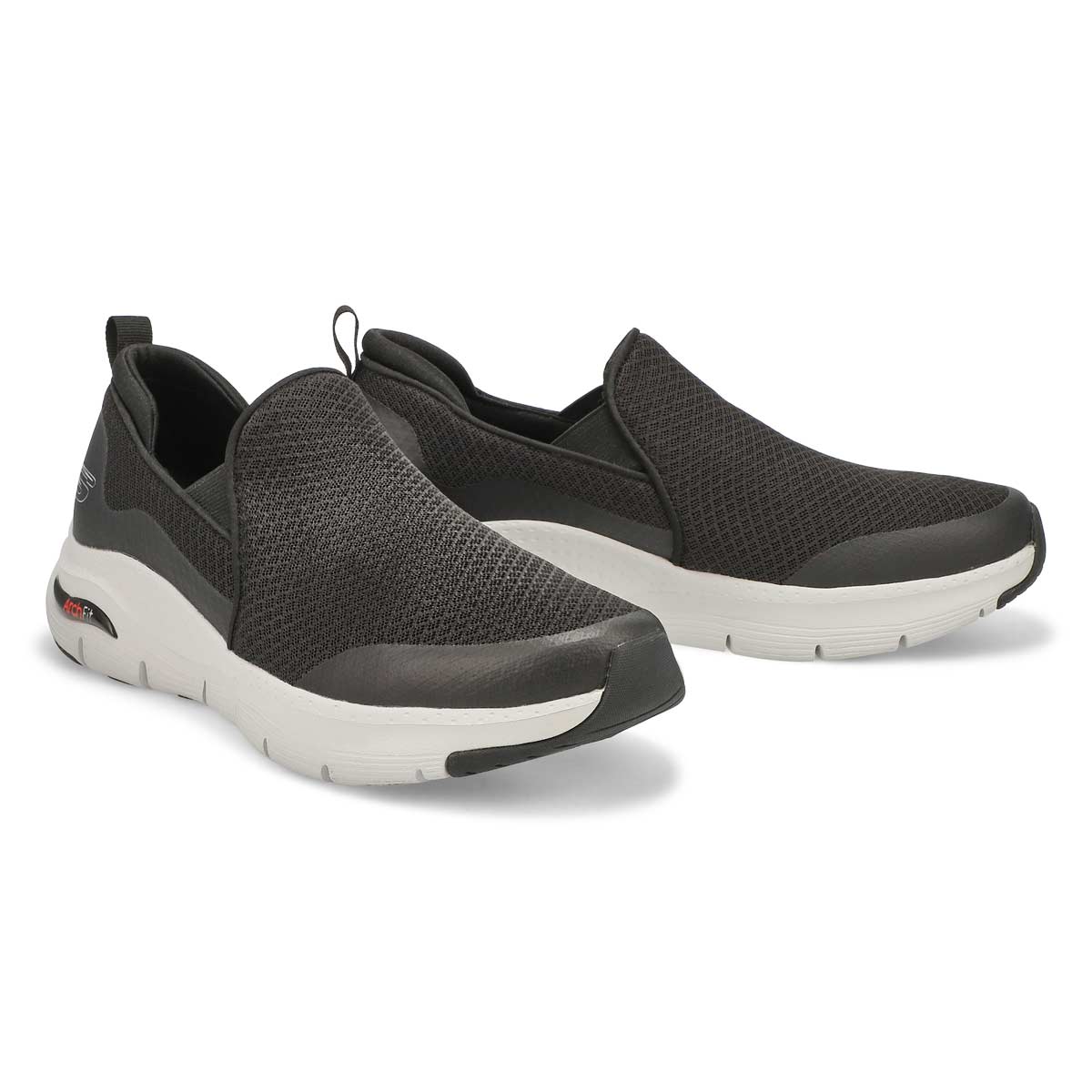 Men's Arch Fit Banlin Slip On Sneaker - Black/White