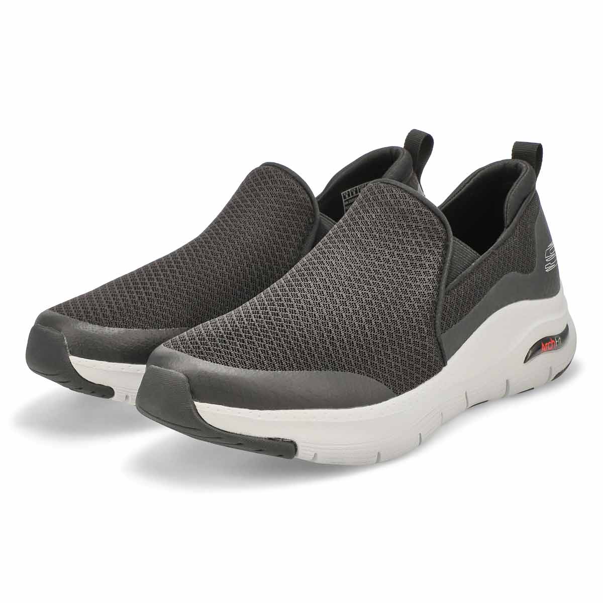 Men's Arch Fit Banlin Slip On Sneaker - Black/White