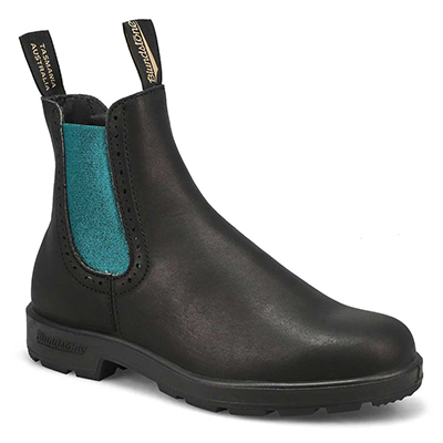 Botte montante 2320 Original Chelsea, noir/vert, femmes