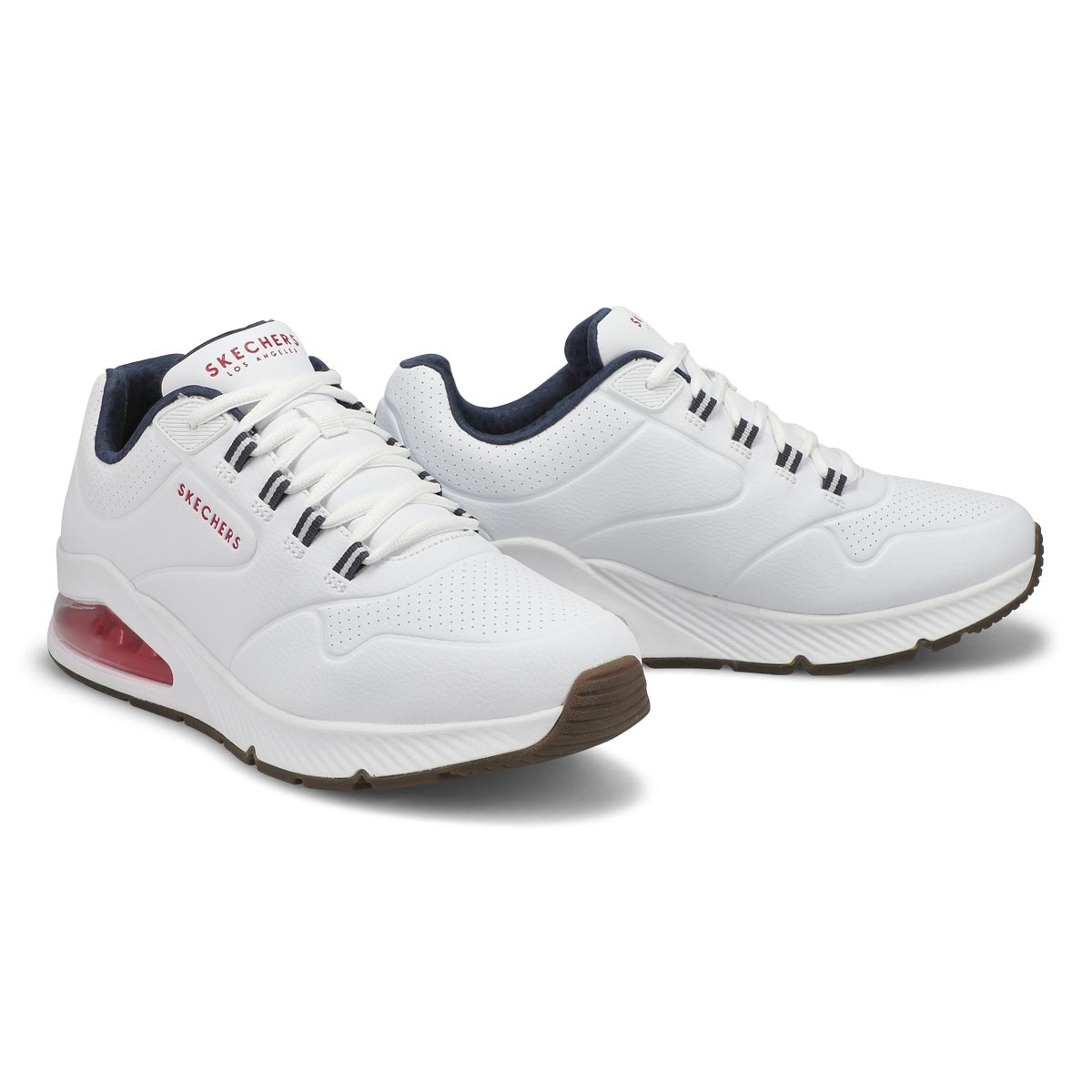 Espadrille mode UNO 2, blanc/marine/rouge, hommes