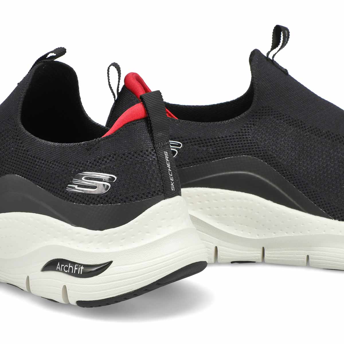 Men's Arch Fit Slip On Sneaker - Black/White
