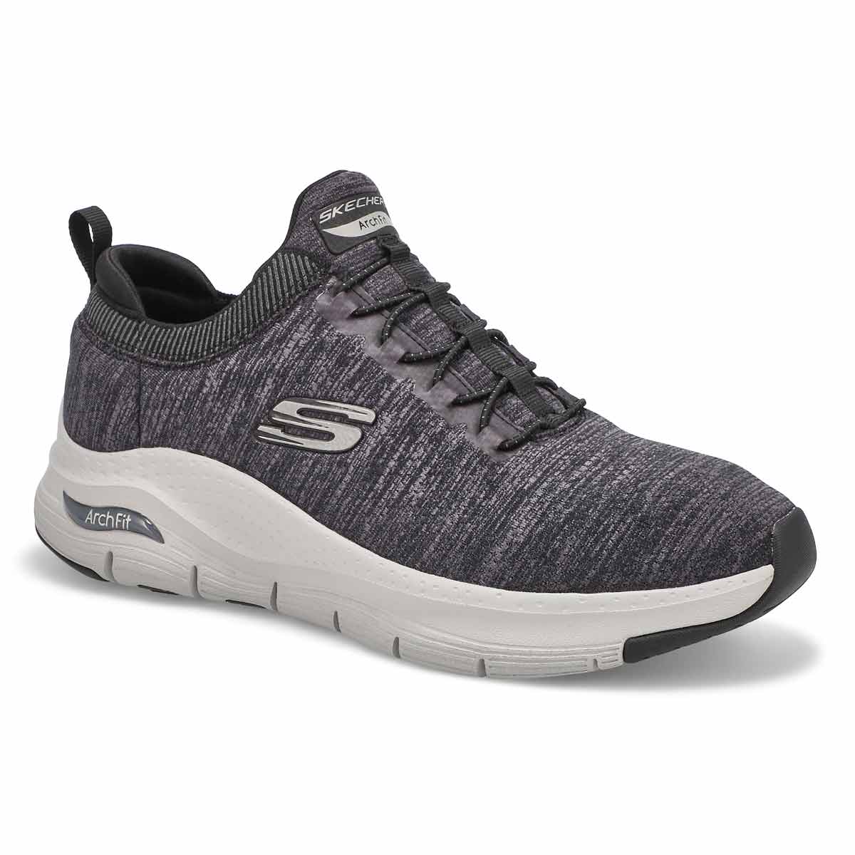 Skechers Men's Arch Fit Lace Up Sneaker - Bla | SoftMoc.com