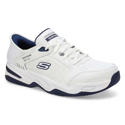 Baskets à enfiler DURHAM DELVOR SLIP-INS, blanc/marine, hommes - LARGE
